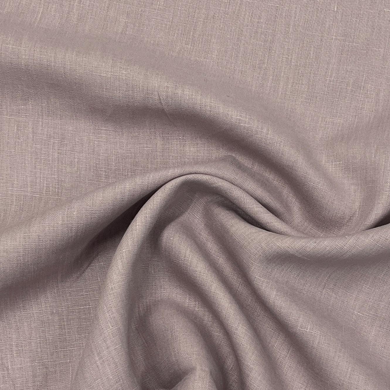 Mauve Linen Woven Fabric - 200 GSM - Nature's Fabrics