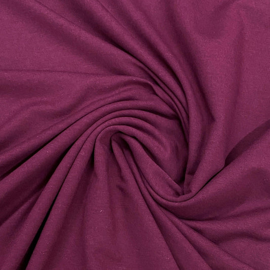 Merlot Bamboo Stretch French Terry Fabric - Nature's Fabrics