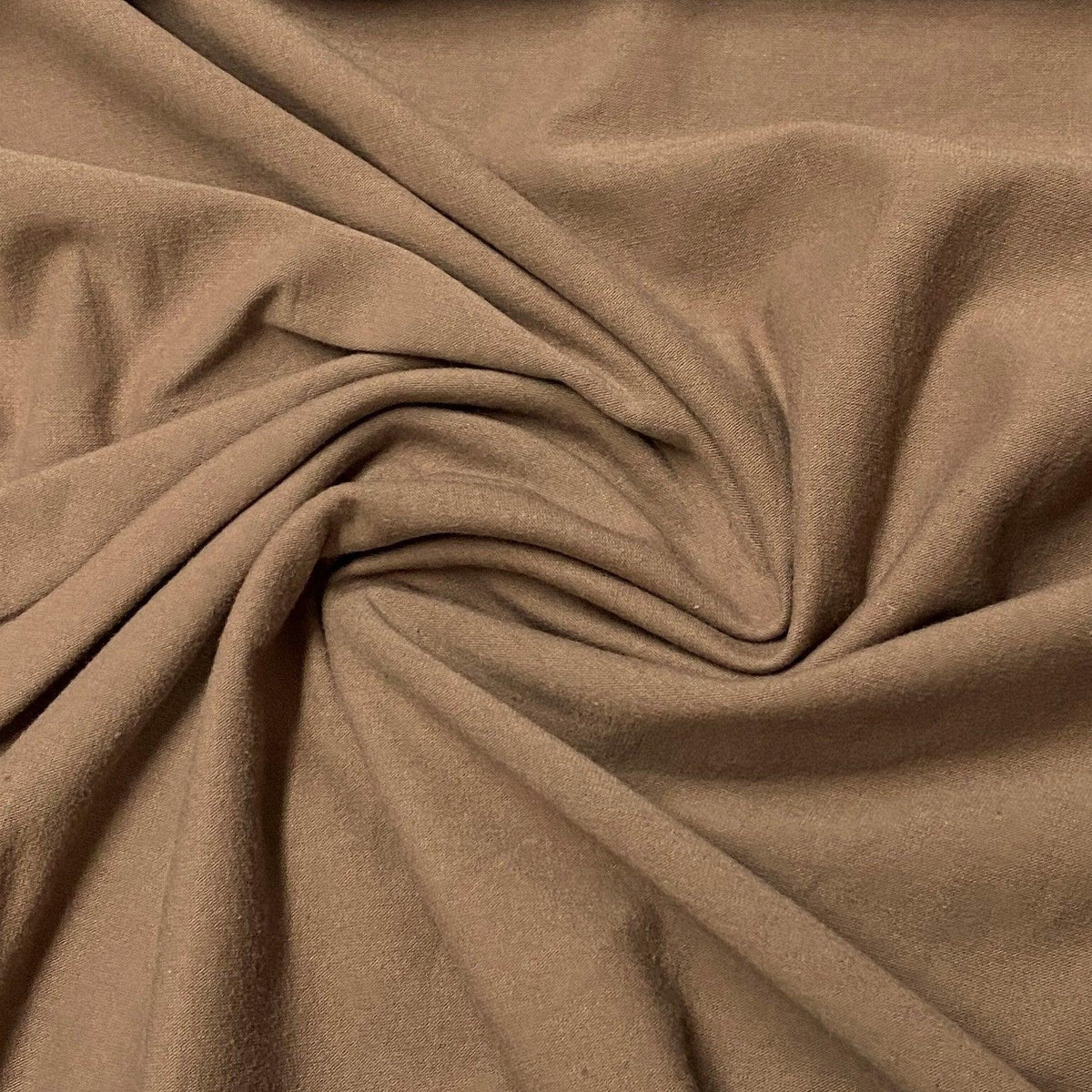 Draped brown premium natural fabric from Nature's Fabrics