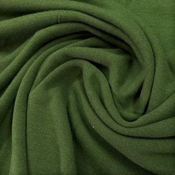 Draped olive green natural fabric from Nature's Fabrics