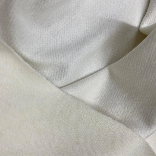 Close-up of white organic cotton fabric from Nature's Fabrics