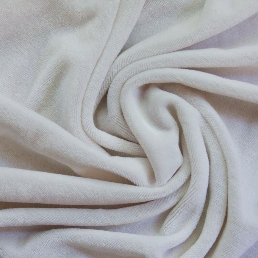 Natural Bamboo Velour Fabric - 280 GSM, $11.91/yd, 15 Yards - Nature's Fabrics