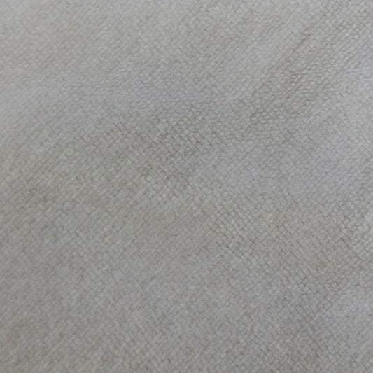 Close-up of a light gray textured natural fabric from Nature's Fabrics