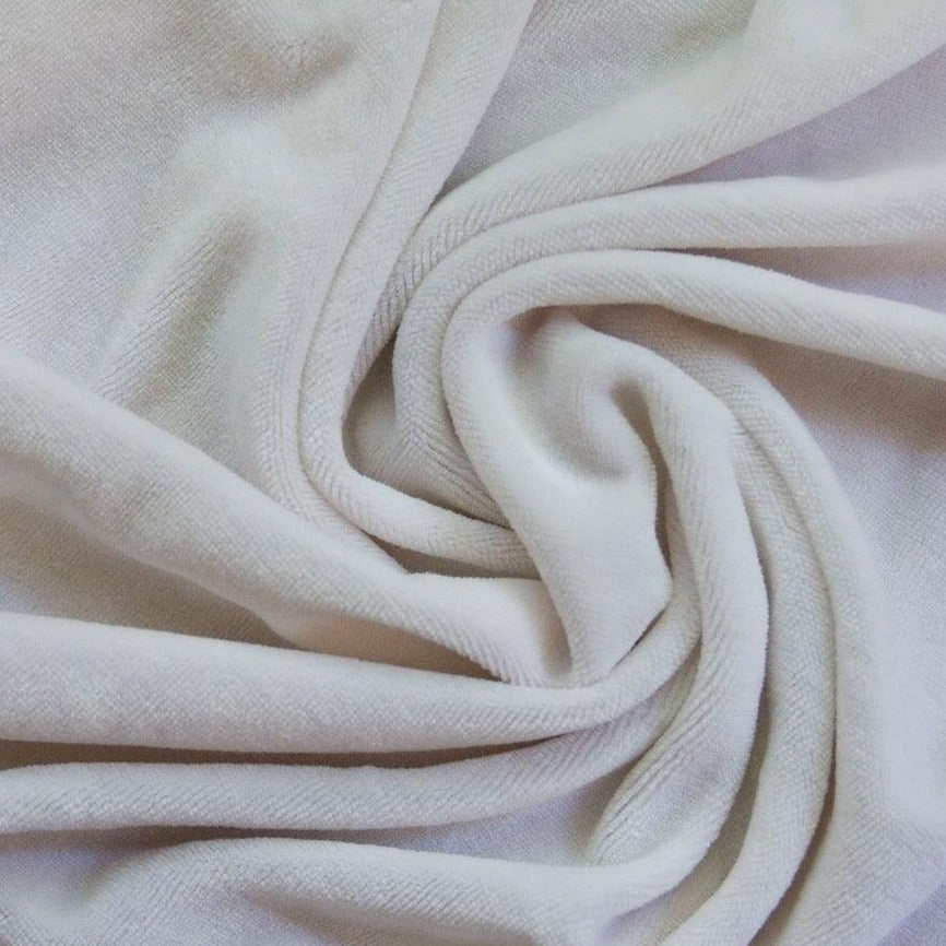 Natural Heavy Bamboo Velour Fabric - 340 GSM - Nature's Fabrics