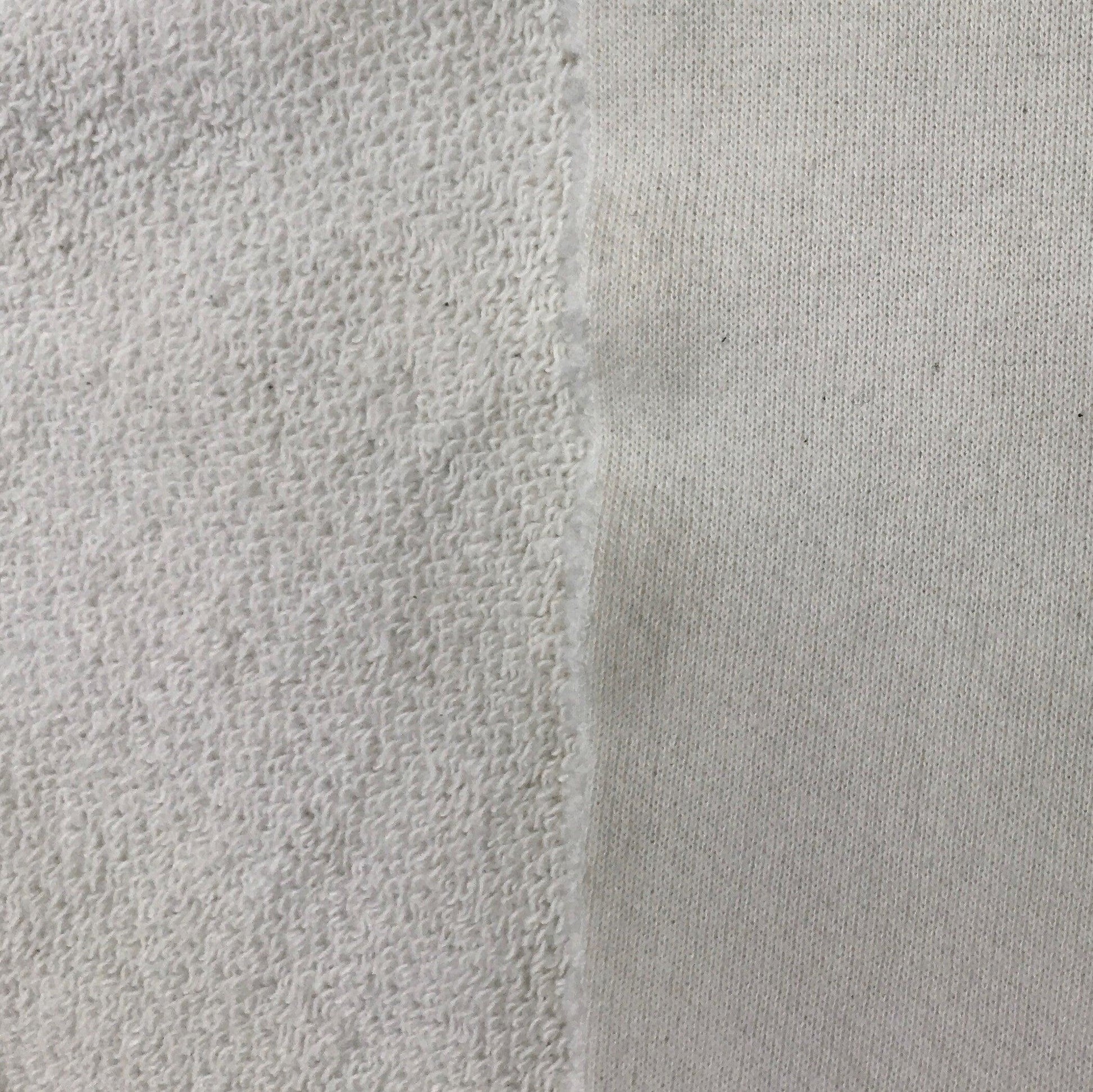 Natural Heavy Organic Cotton French Terry Fabric - Grown in the USA - Nature's Fabrics