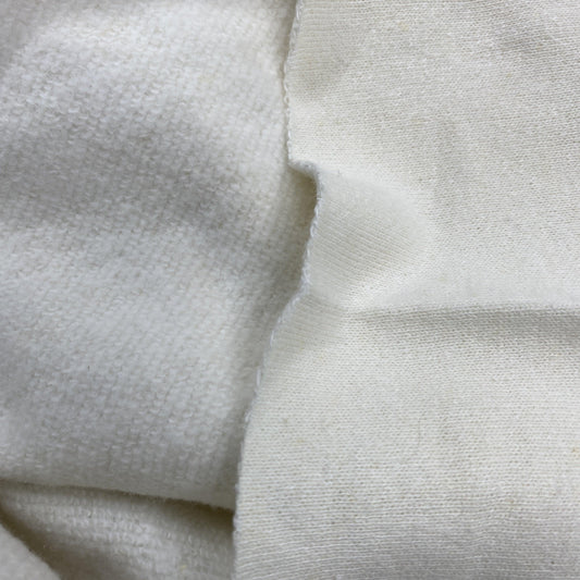 Close-up of white organic cotton fabric from Nature's Fabrics