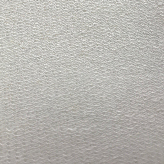 Close-up of white textured natural fabric from Nature's Fabrics