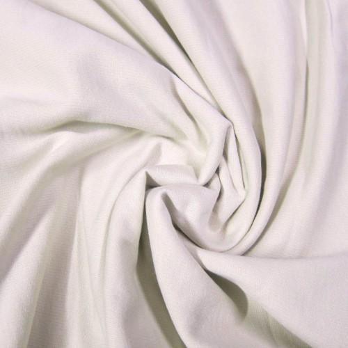 Close-up of draped white organic fabric from Nature's Fabrics