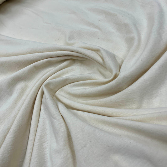 Natural Organic Cotton Jersey Fabric - 250 GSM - Grown in the USA - Nature's Fabrics