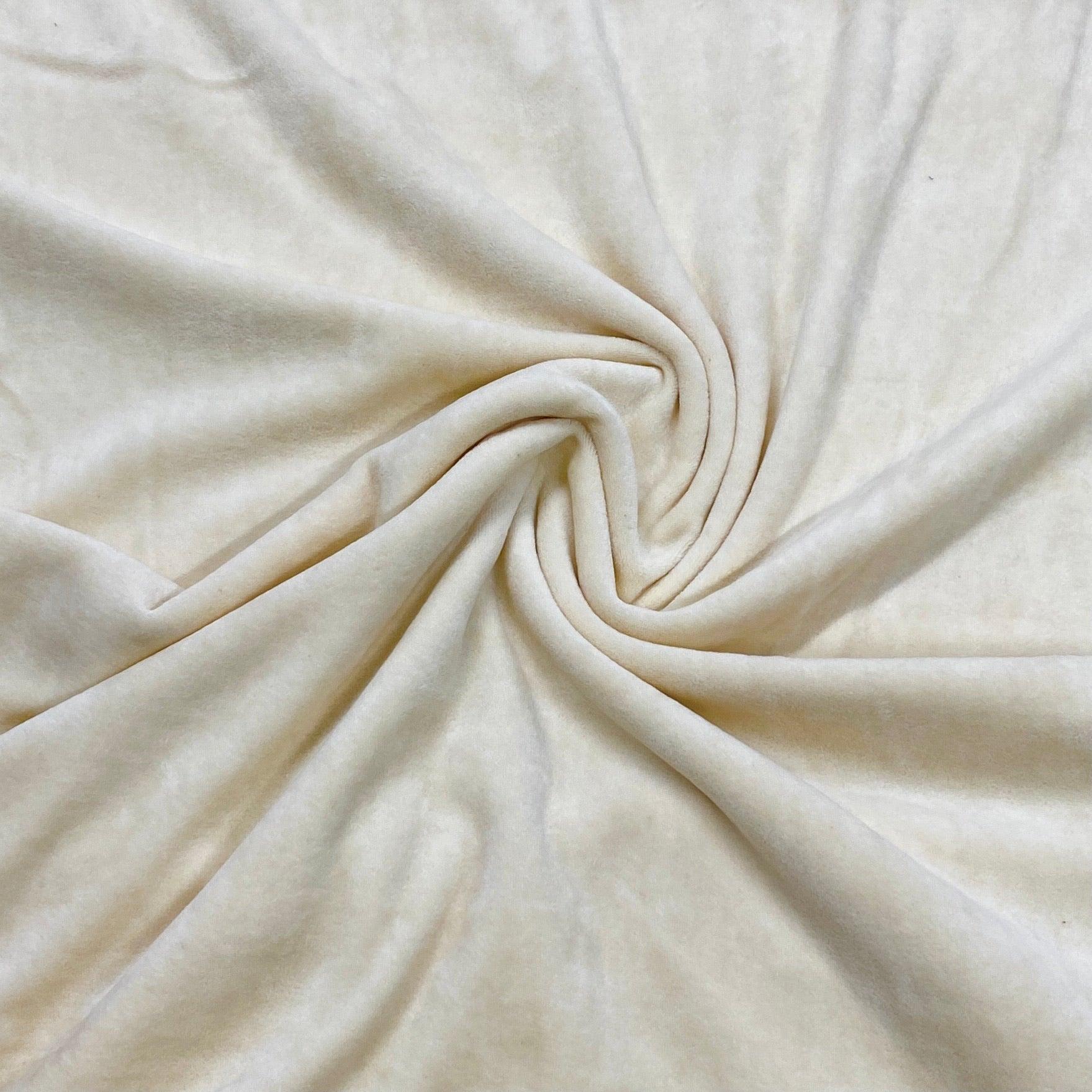 Natural Organic Cotton Velour Fabric - Made in the USA - Nature's Fabrics