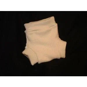 Nature's Fabrics white organic cotton fabric swatch on a black background