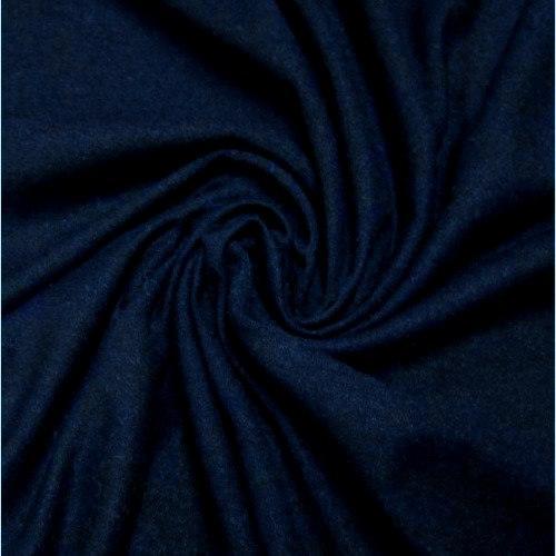 Nature's Fabrics navy blue organic fabric draped in a spiral pattern