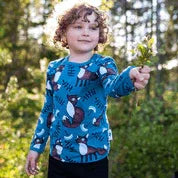 Nuuttii on Petrol Organic Cotton/Spandex Jersey Fabric - Nature's Fabrics