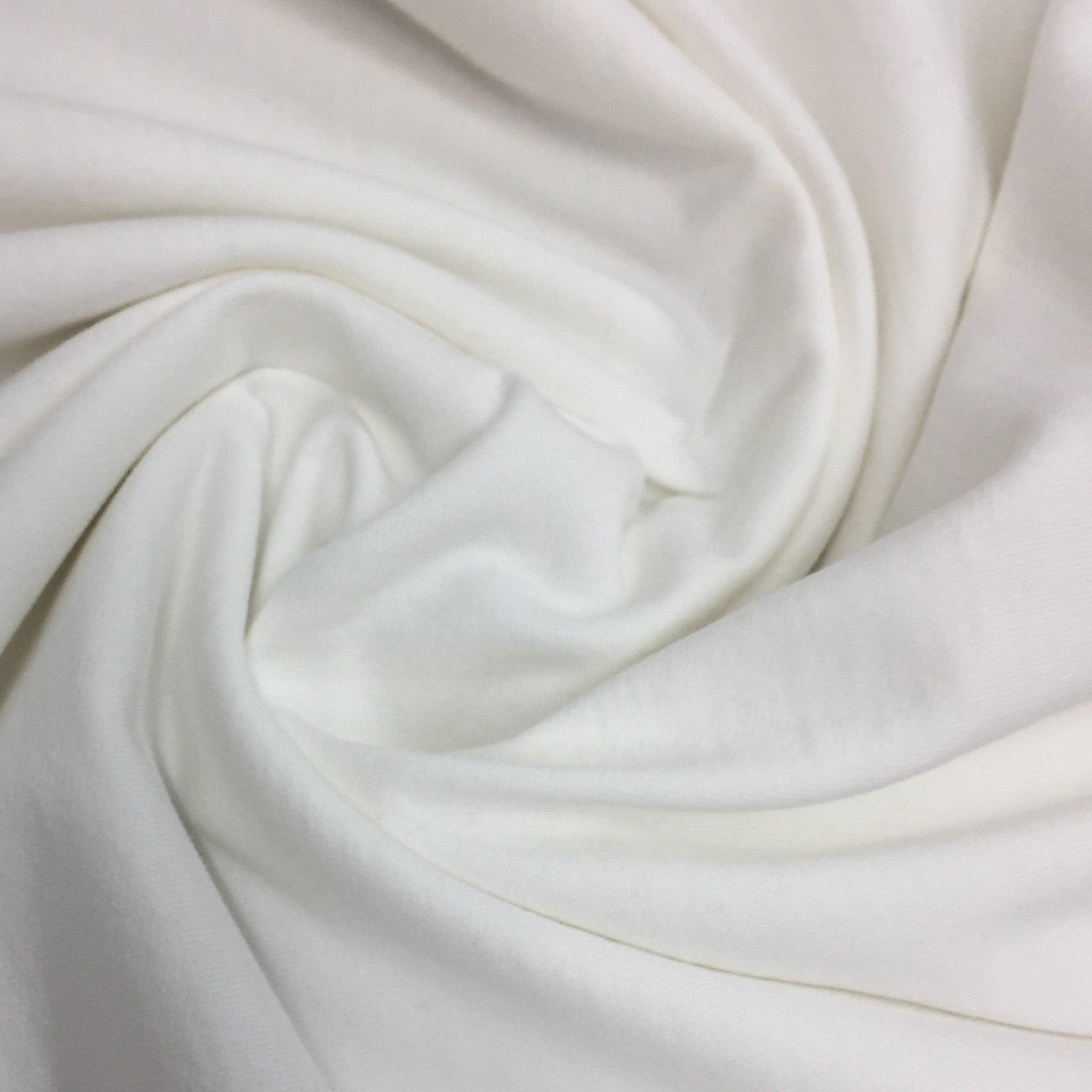 Off-White Organic Cotton Fleece Fabric - 280 GSM - Nature's Fabrics