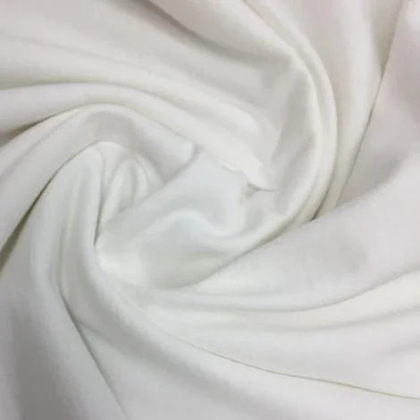 Off-White Organic Cotton Fleece Fabric - 300 GSM - Grown in the USA - Nature's Fabrics
