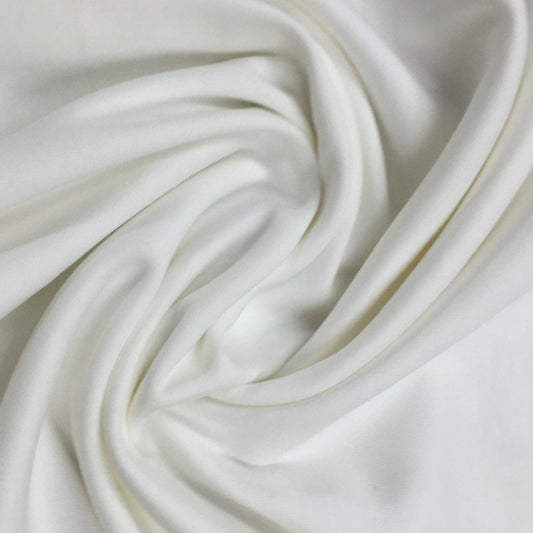 Off-White Organic Cotton Interlock Fabric - Knit in the USA - Nature's Fabrics