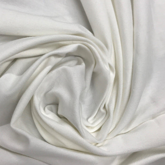 Off-White Organic Cotton/Spandex Jersey Fabric - Nature's Fabrics