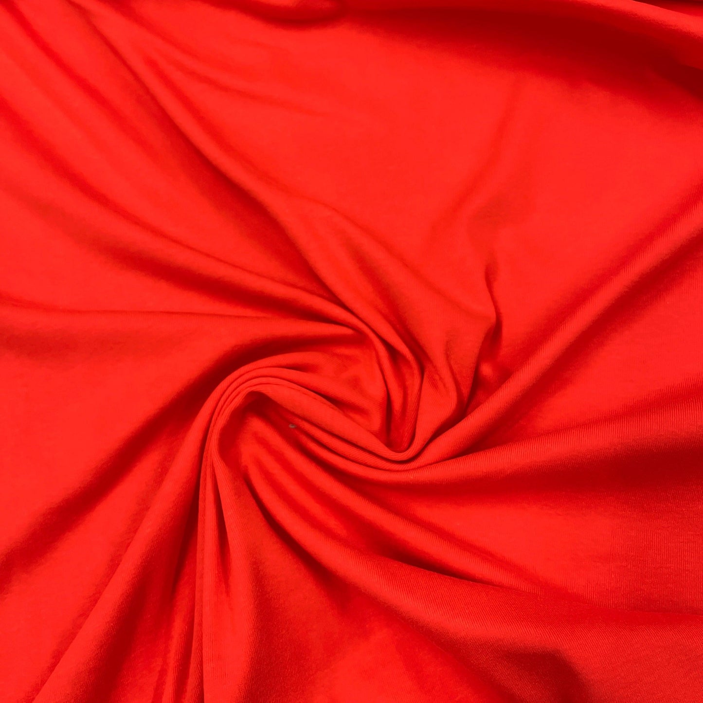 Orange Cotton Rib Knit Fabric - Nature's Fabrics
