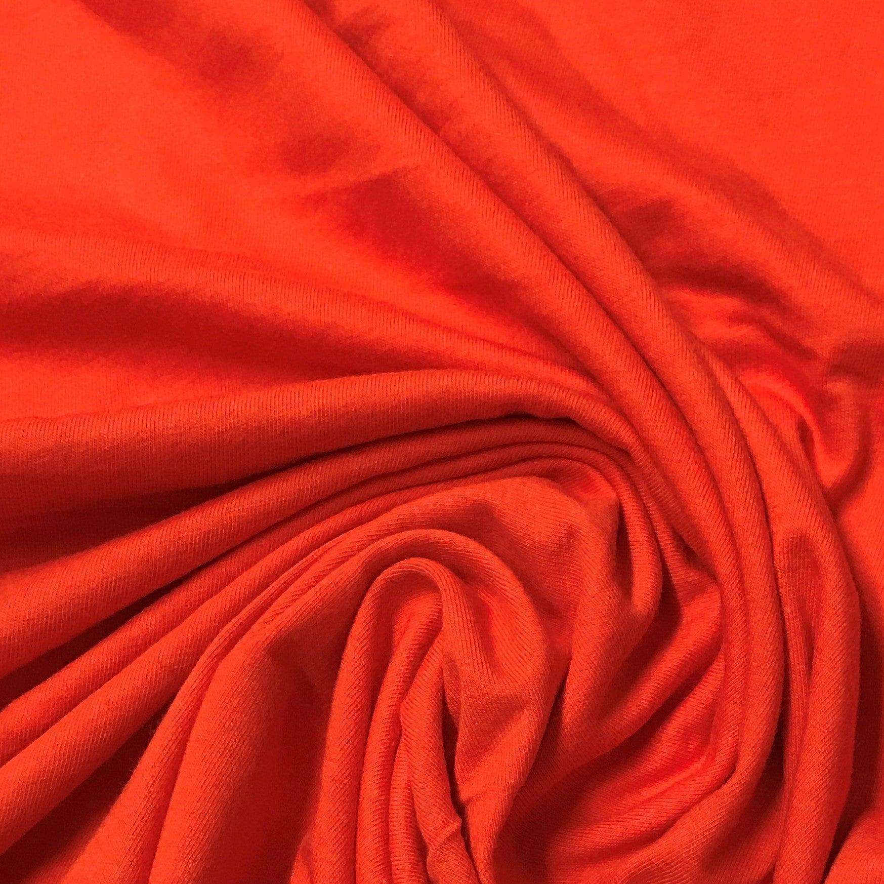Orange Organic Cotton Jersey Fabric - Nature's Fabrics