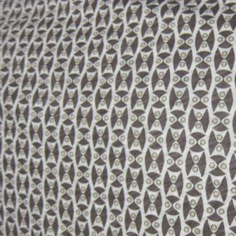 Owl Eyes on Natural Cotton Jersey Fabric - Nature's Fabrics