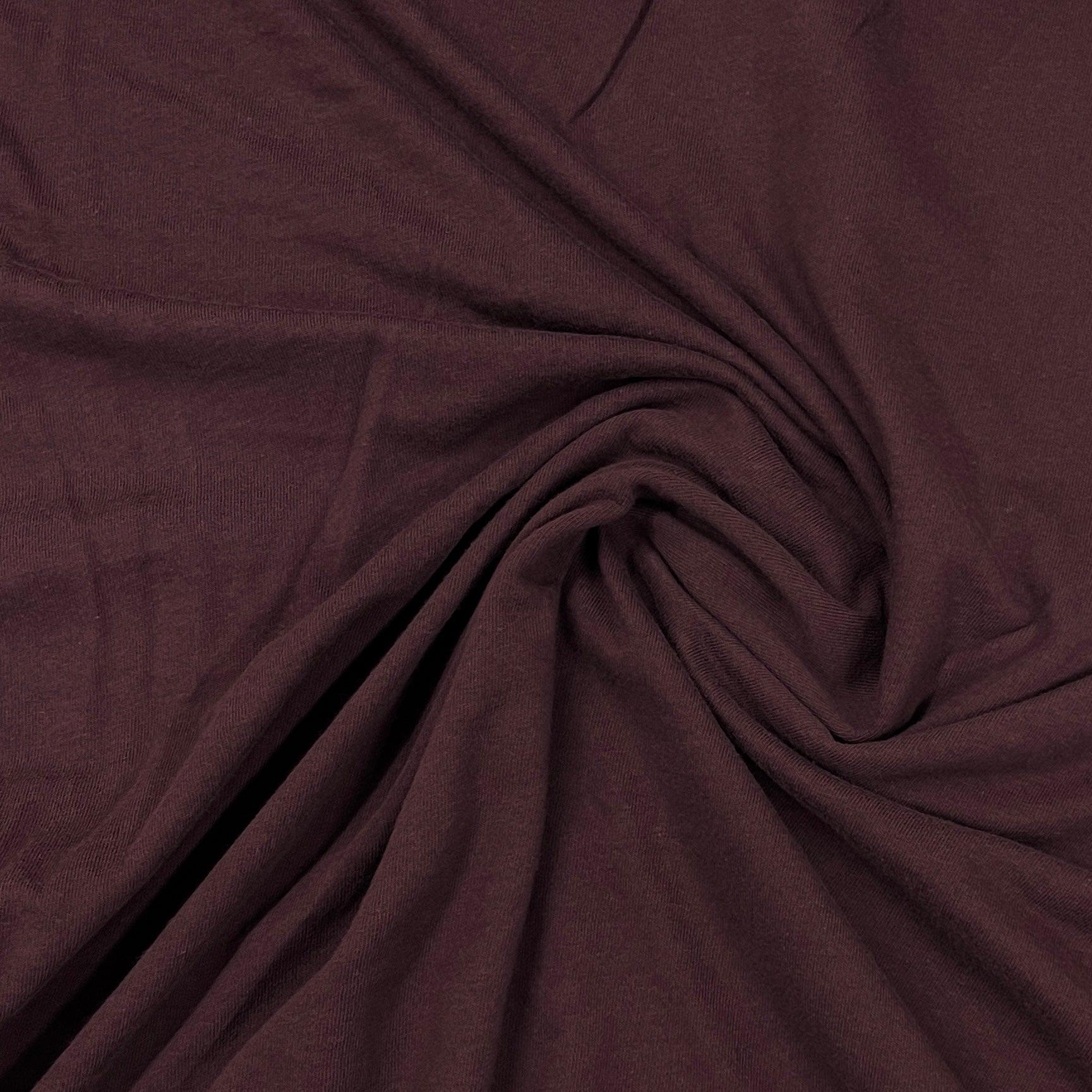 Oxblood Organic Cotton Jersey Fabric Grown in the USA Nature's Fabrics
