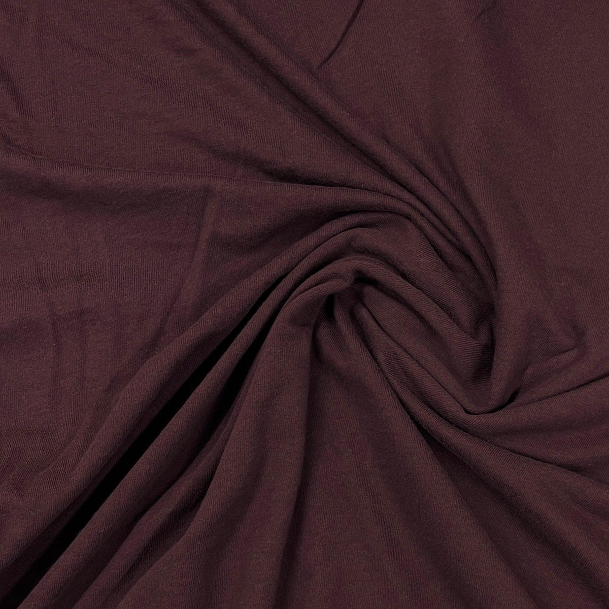 Oxblood Organic Cotton Jersey Fabric - Grown in the USA - Nature's Fabrics