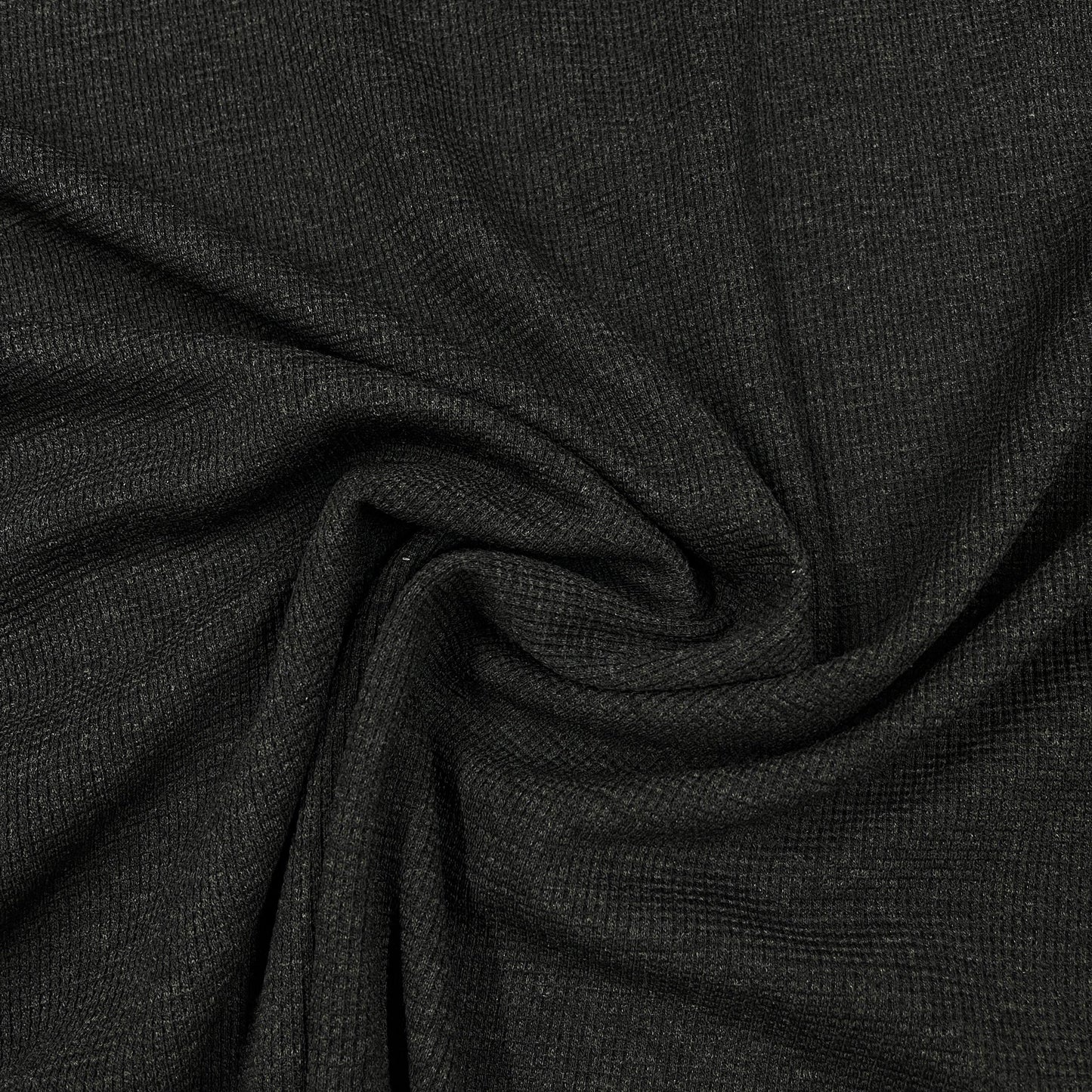 Oxford Gray Rayon/Spandex Waffle Thermal Fabric - Nature's Fabrics