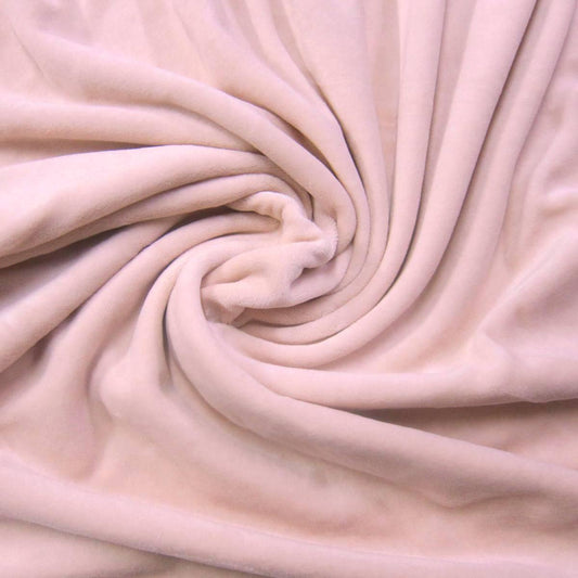 Peach Cotton Velour Fabric - Nature's Fabrics