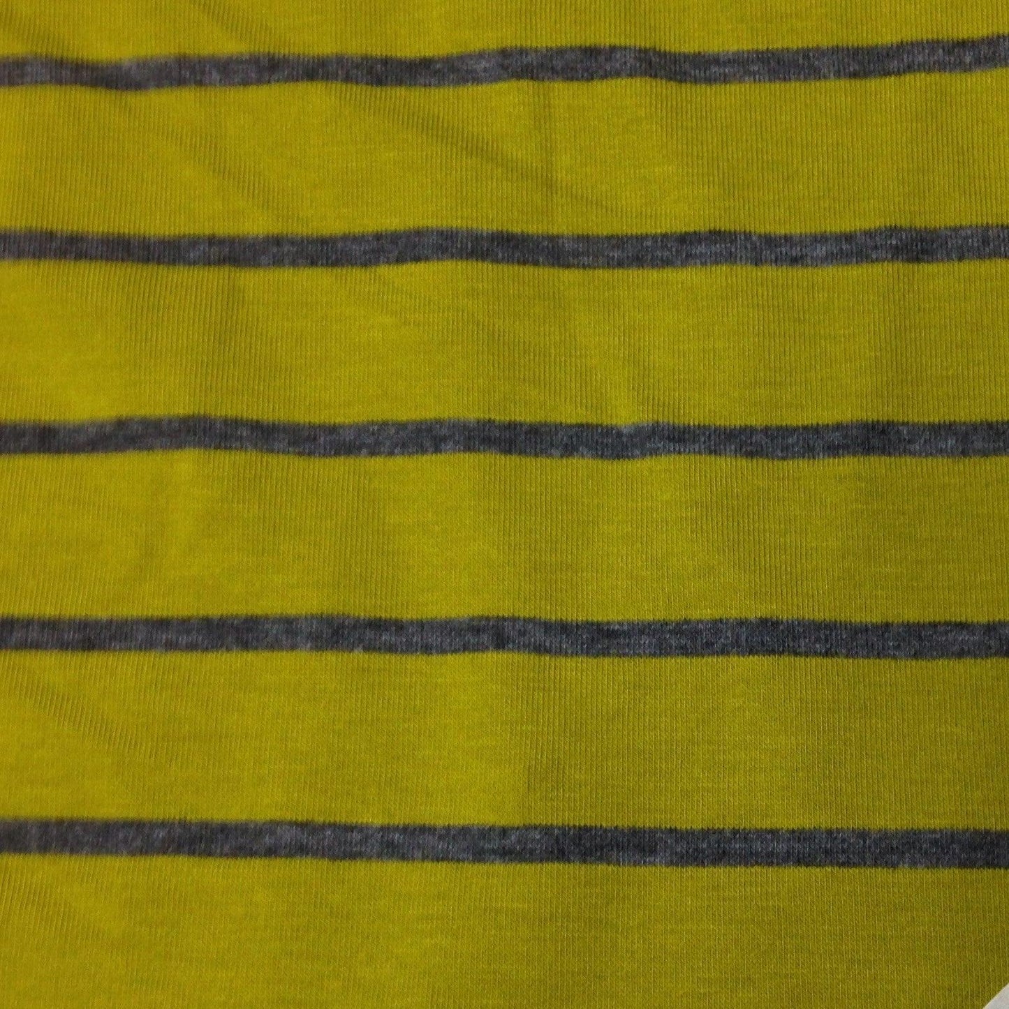 Pear and Dark Gray Stripes on Bamboo/Spandex Jersey Fabric - Nature's Fabrics