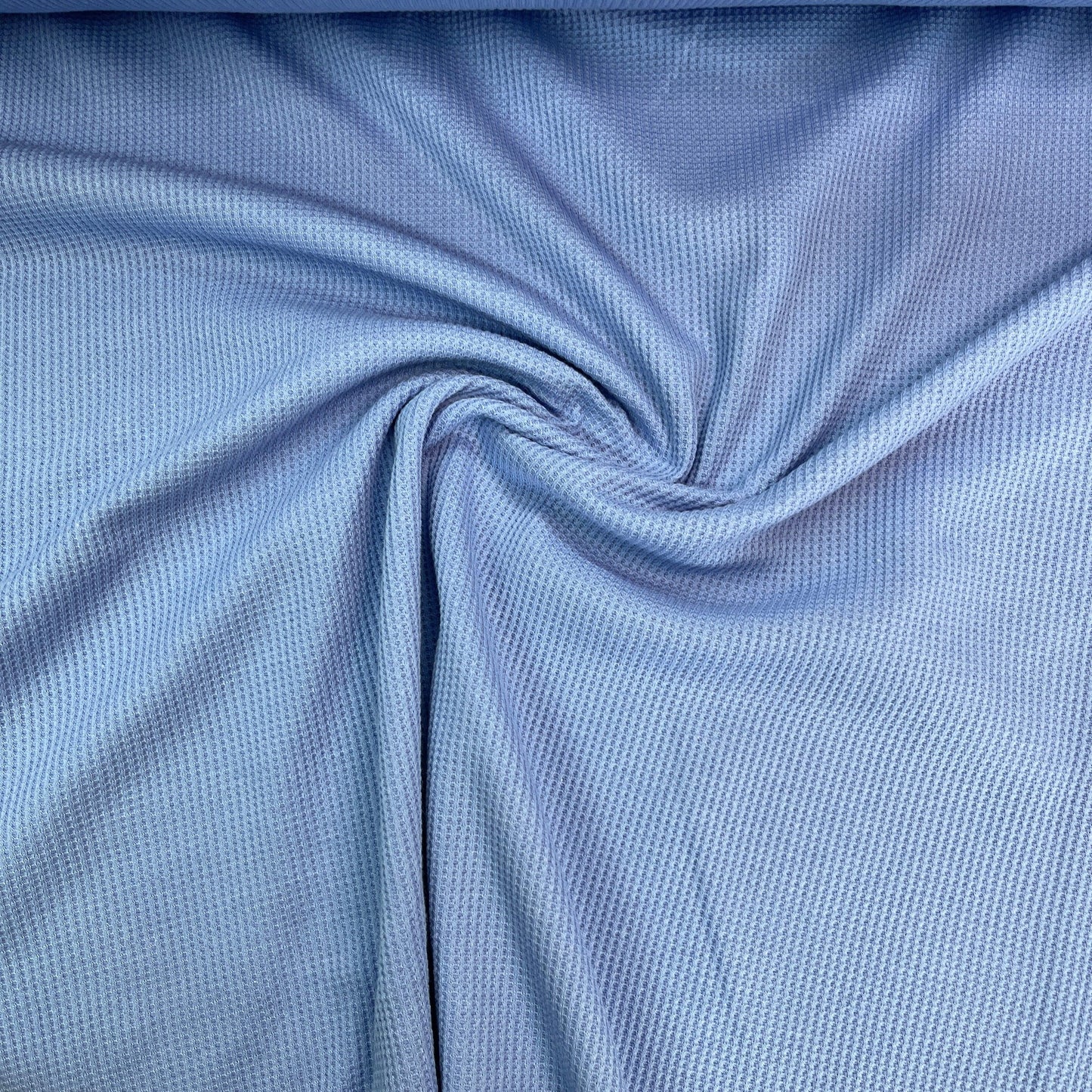 Periwinkle Cotton Waffle Thermal Fabric - Nature's Fabrics