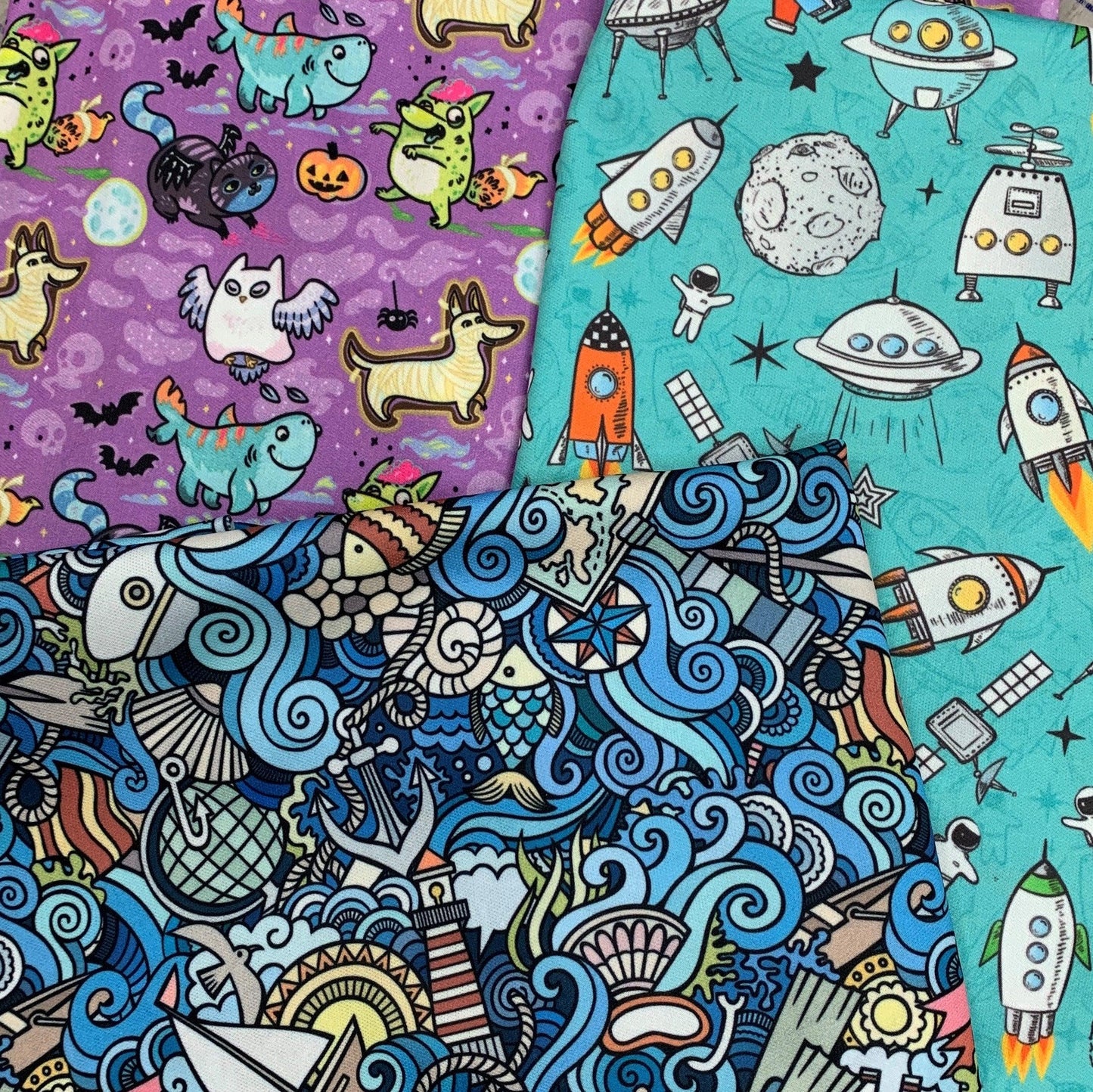 Polyester 1 MIL PUL Fabric, $15.25/yd, 15 Yards - Your Choice of One Print - Nature's Fabrics