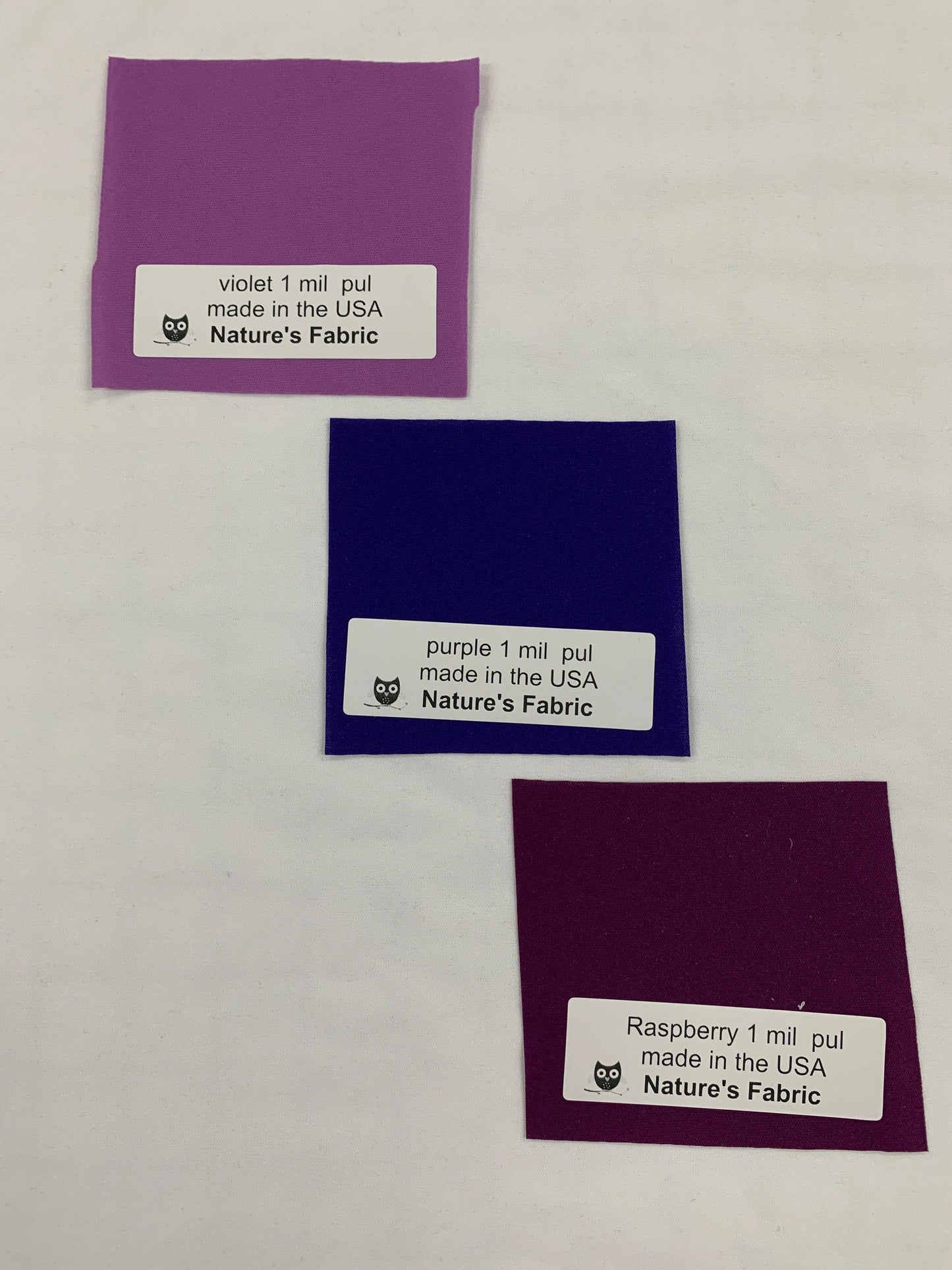 Polyester 1 MIL PUL Fabric, $6.49/yd, 50 Yards - Your Choice of One Color - Nature's Fabrics