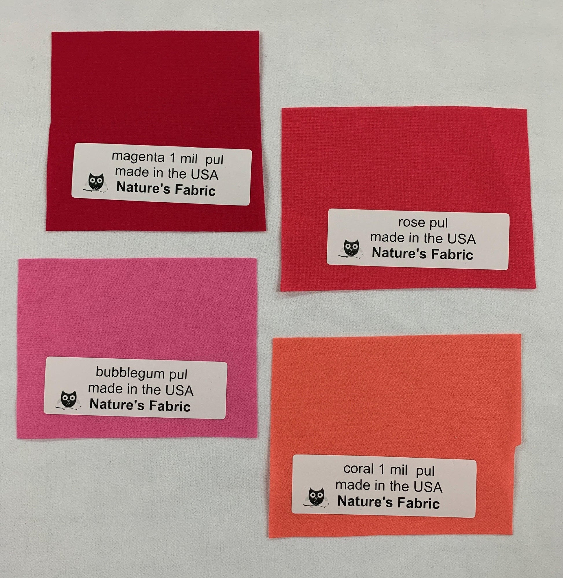 Polyester 1 MIL PUL Fabric, $6.49/yd, 50 Yards - Your Choice of One Color - Nature's Fabrics