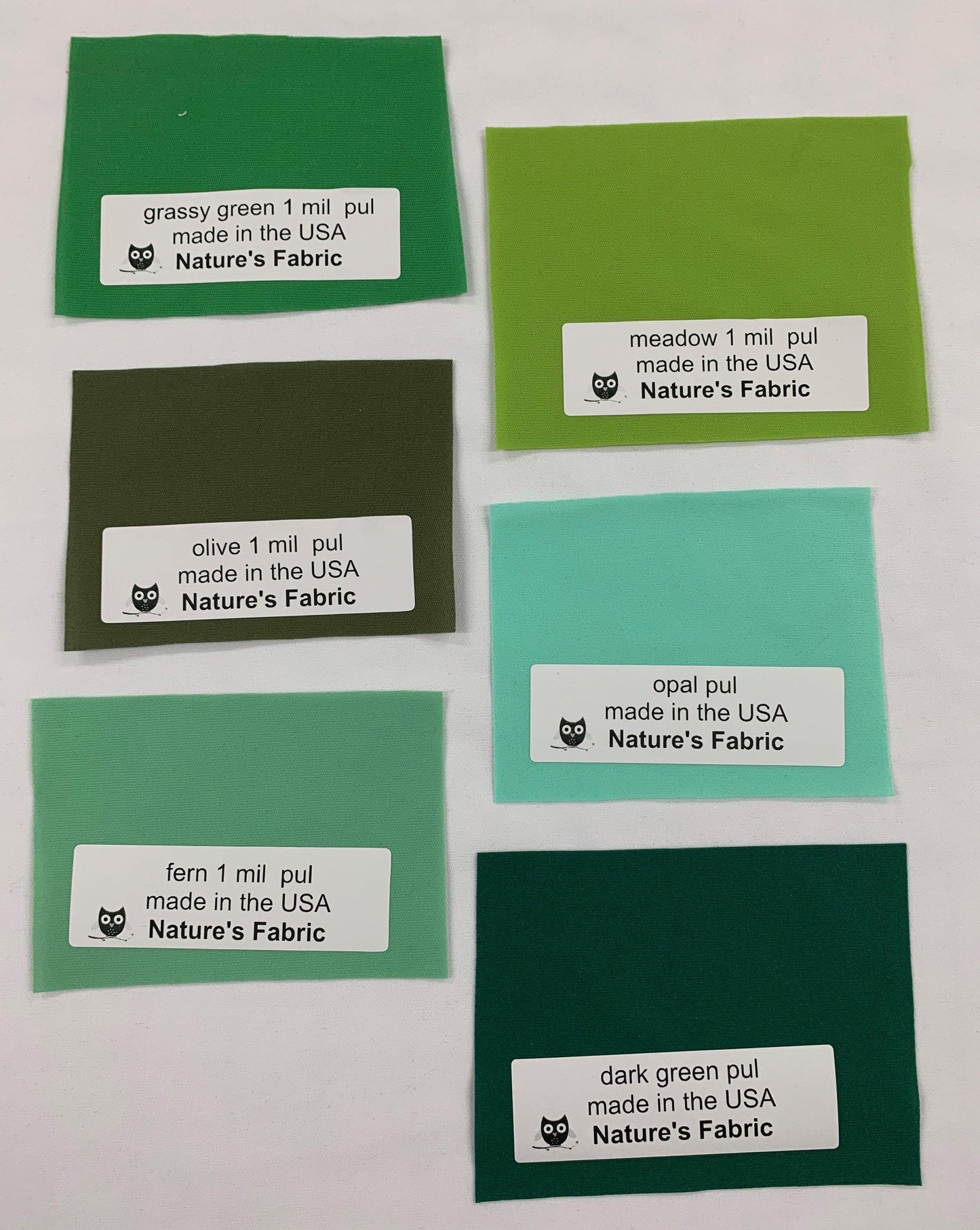 Polyester 1 MIL PUL Fabric, $6.49/yd, 50 Yards - Your Choice of One Color - Nature's Fabrics