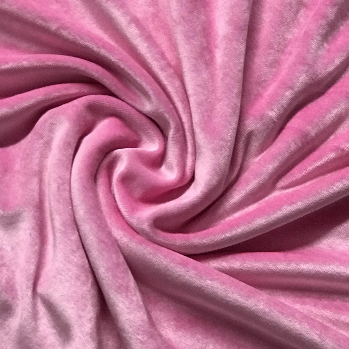 Swirled pink velvet fabric from Nature's Fabrics