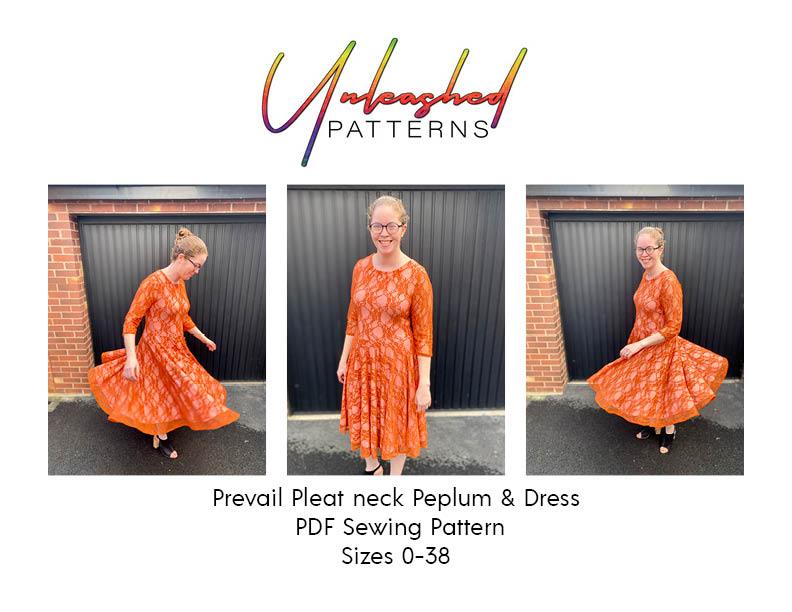 Prevail Pleat Neck Peplum & Dress - Nature's Fabrics