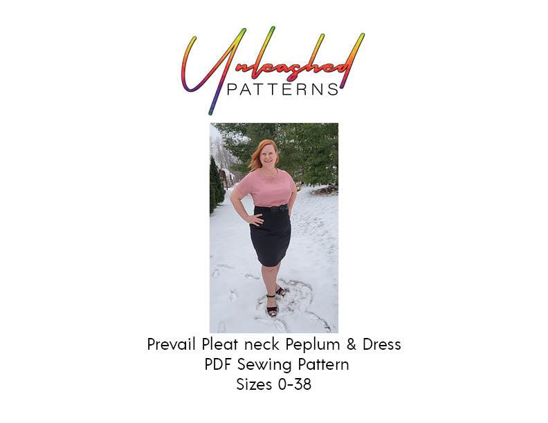 Prevail Pleat Neck Peplum & Dress - Nature's Fabrics