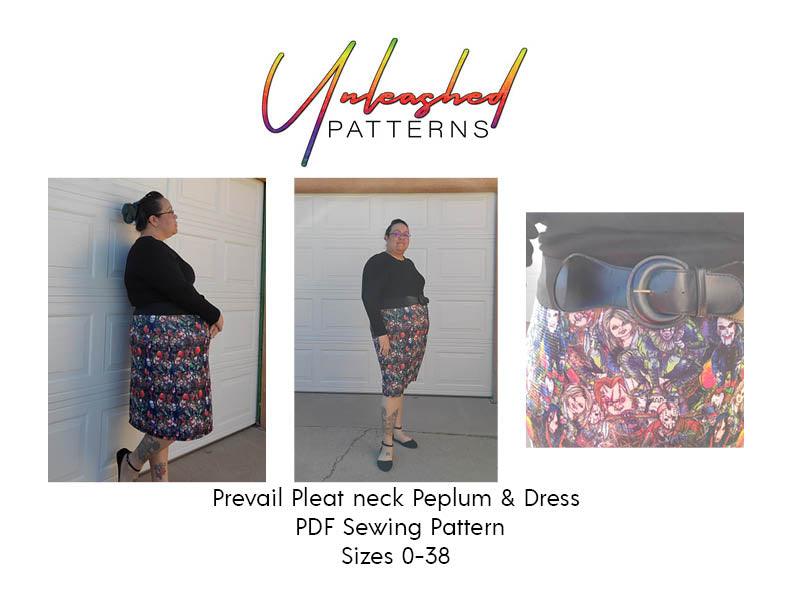 Prevail Pleat Neck Peplum & Dress - Nature's Fabrics