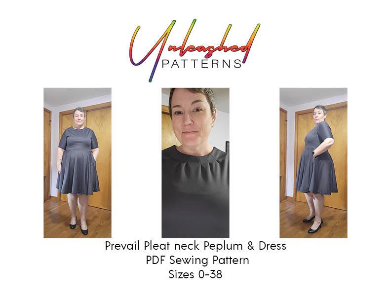 Prevail Pleat Neck Peplum & Dress - Nature's Fabrics