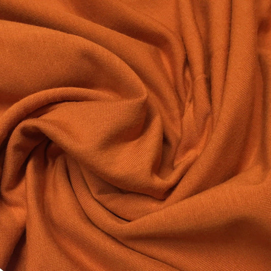 Pumpkin Spice Bamboo Stretch French Terry Fabric - 265 GSM, $10.86/yd - Rolls - Nature's Fabrics