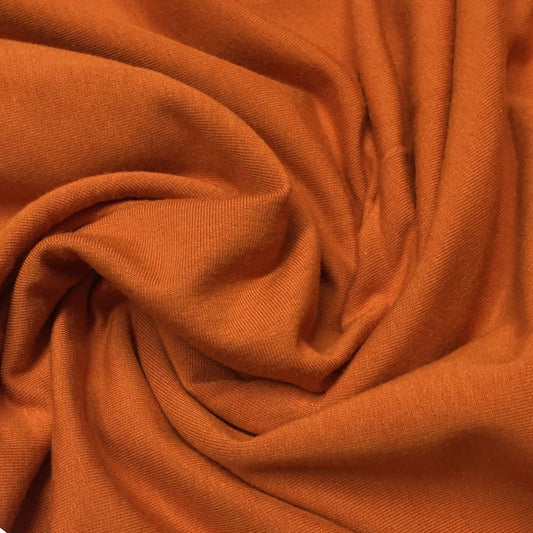 Pumpkin Spice Bamboo Stretch French Terry Fabric - Nature's Fabrics