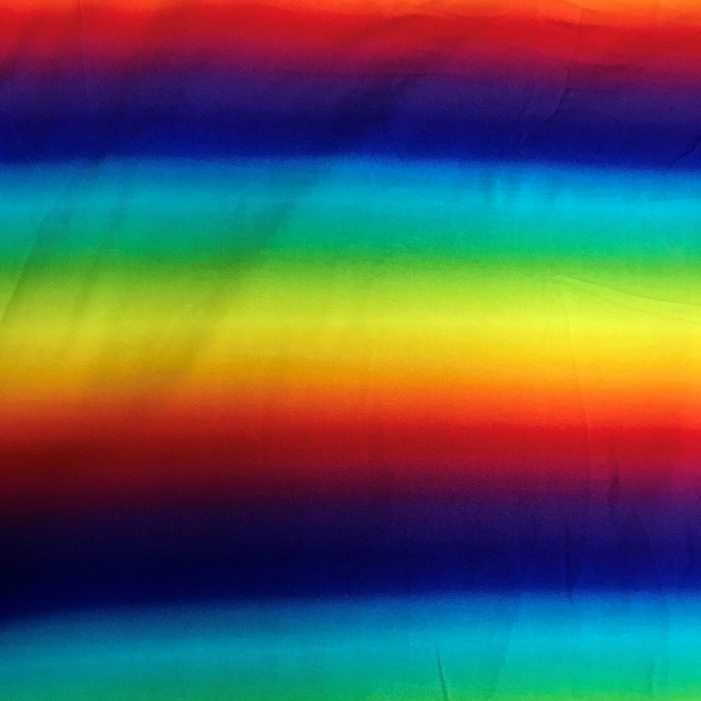 Rainbow gradient colored fabric by Nature's Fabrics