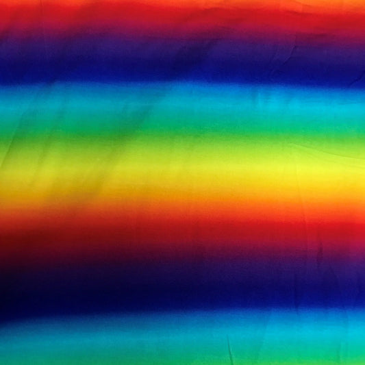 Rainbow gradient colored fabric by Nature's Fabrics