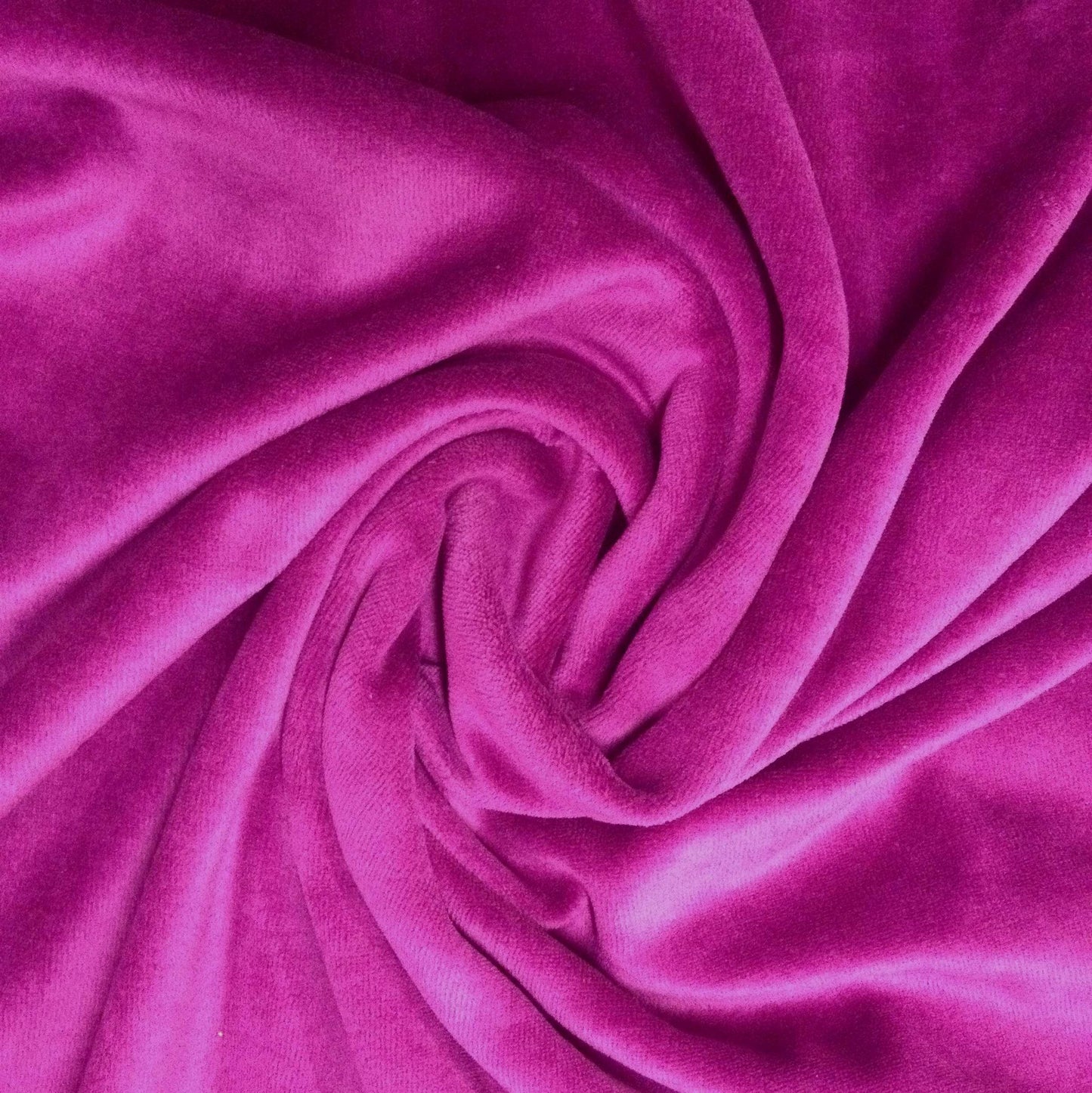 Raspberry Cotton Velour