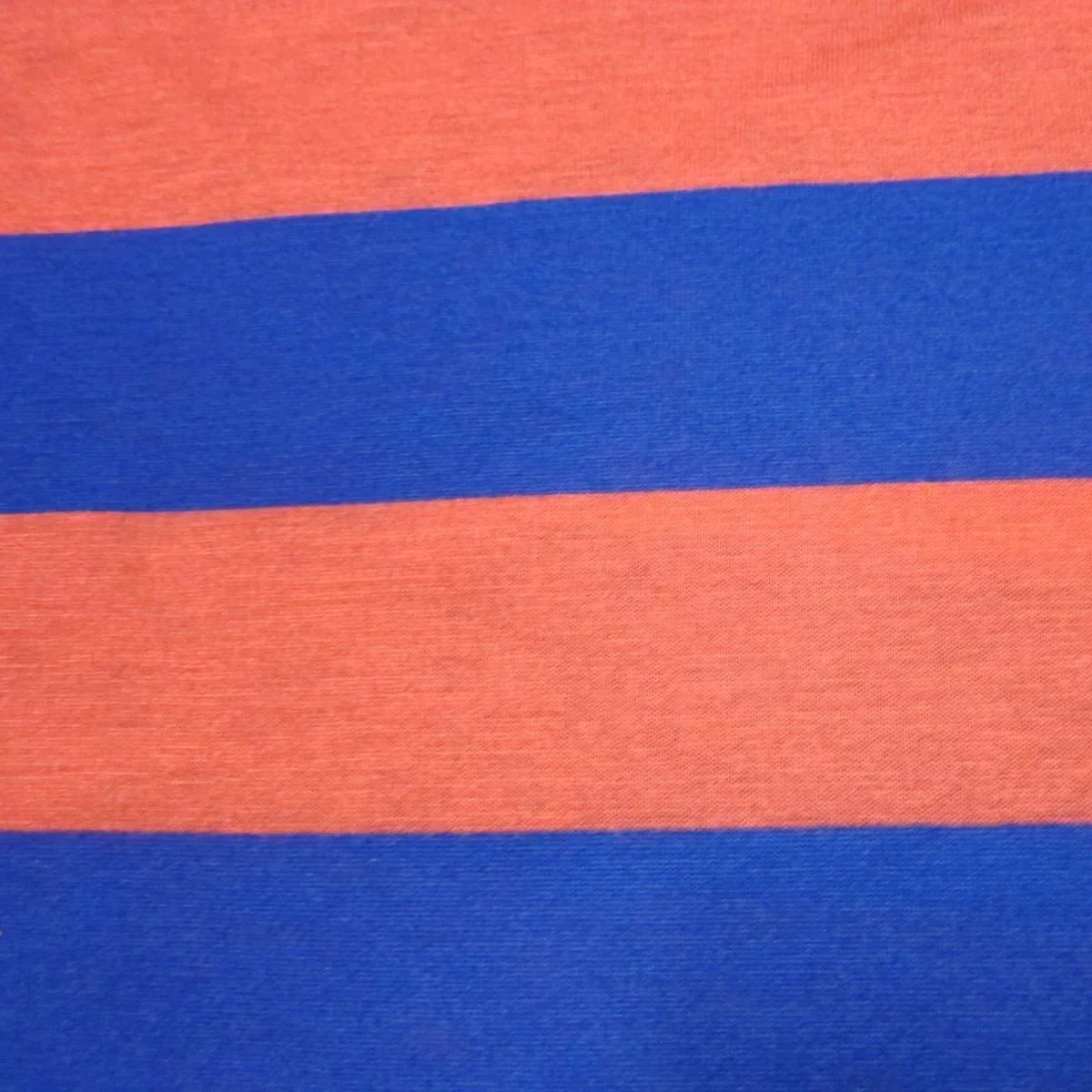 Nature's Fabrics orange and blue striped natural fabric texture