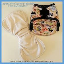 Rocket Bottoms Contour Mini Cloth Diaper Digital Sewing Pattern - Nature's Fabrics