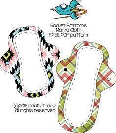Mama Cloth Rocket Bottoms reusable pad free PDF patterns