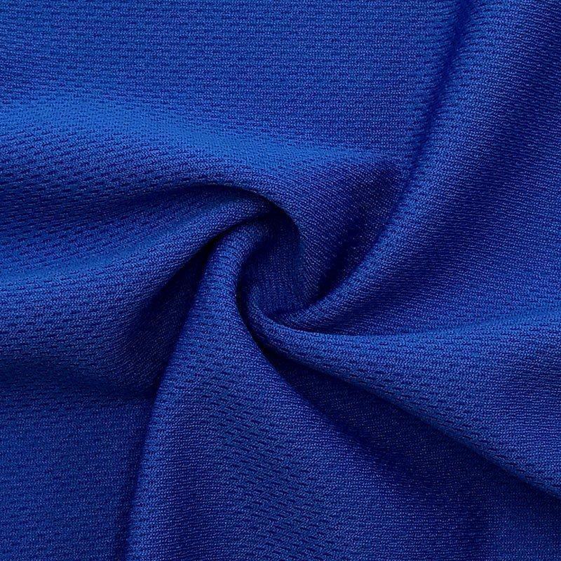 Close-up of draped royal blue textured fabric from Nature's Fabrics