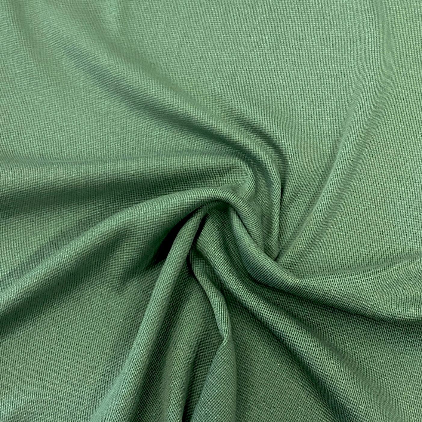 Sage Polyester/Spandex/Cotton Waffle Thermal Fabric - Nature's Fabrics