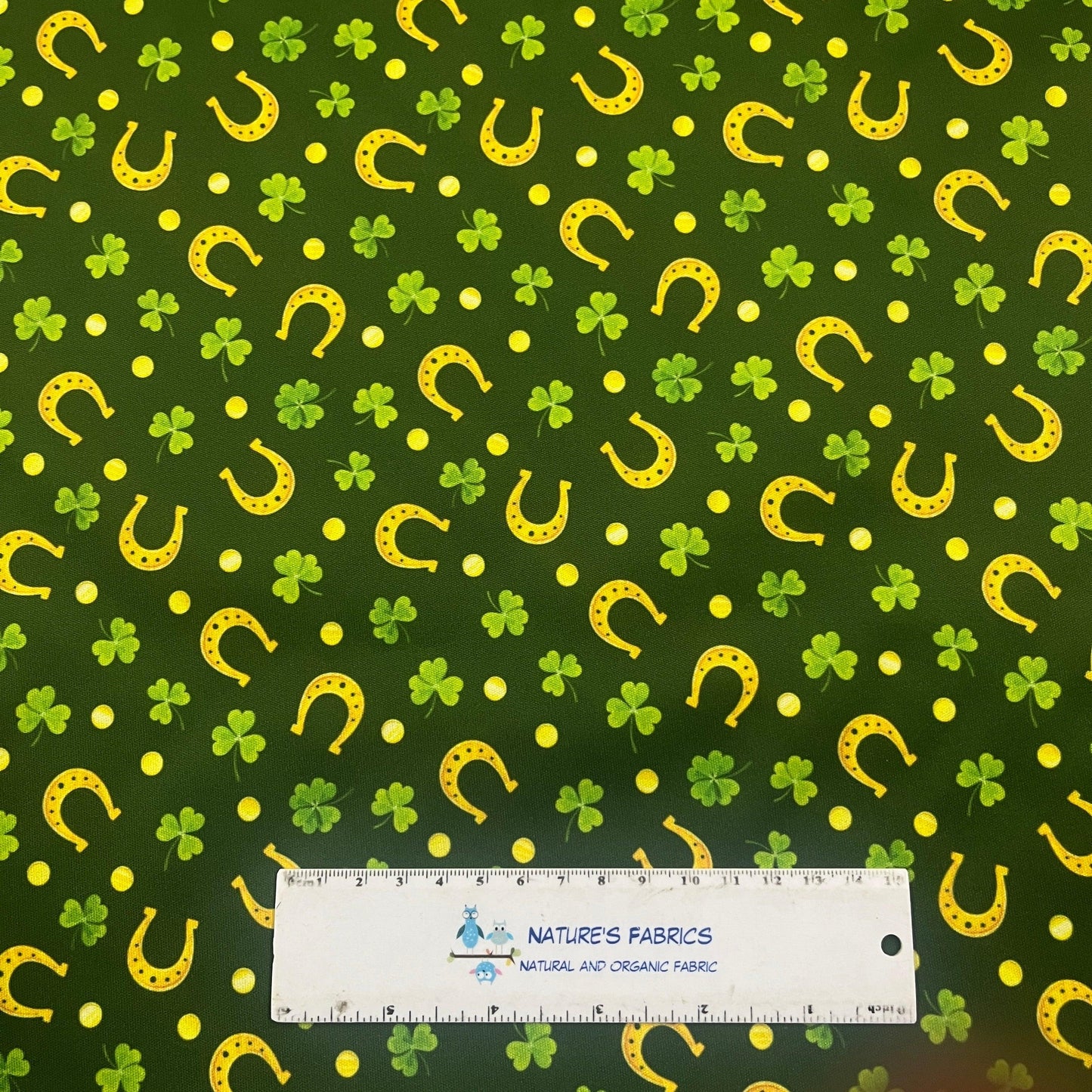 Shamrocks and Horseshoes 1 mil PUL Fabric - Made in the USA - Nature's Fabrics
